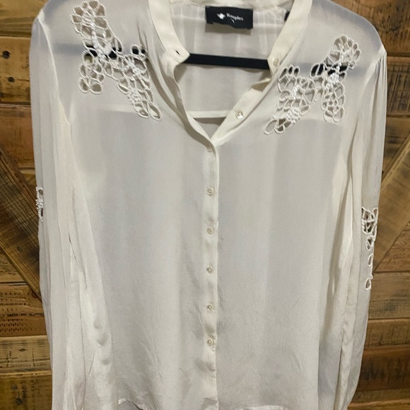 kooples beaded blouse with cut outs - Picture 1 of 7